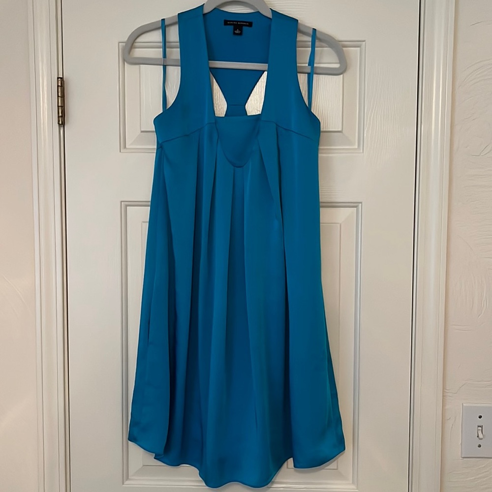 Banana Republic Royal Blue Halter Dress